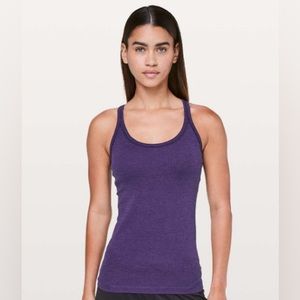 LULULEMON size 4 dark court purple Ebb to Street Tank